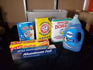 lot 196 image: Assorted Household Cleaning Supplies Bundle