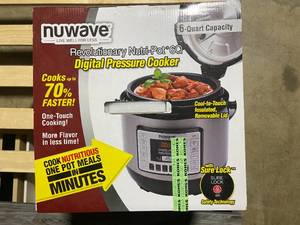 lot 15 image: NuWave Revolutionary Nutri-Pot 6Q Digital Pressure Cooker