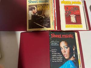 lot 25 image: Vintage Sheet Music Magazine Collection - Whitney Houston, George Gershwin & More