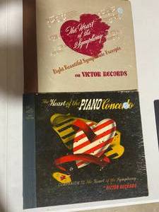 lot 36 image: Vintage RCA Victor Red Seal Record Collection The Heart of the Piano Concerto & The Heart of the Symphony