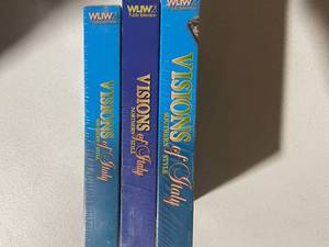 lot 57 image: Visions of Italy Northern & Southern Style VHS Tapes - 3-Pack