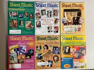 lot 85 image: Assorted Vintage Sheet Music Magazine Collection - 20 Issues