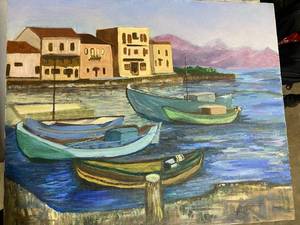 lot 210 image: Assorted Art Lot 3 Original Paintings Including Landscape and Still Life