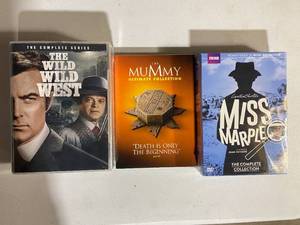 lot 212 image: DVD Collection The Mummy, Miss Marple, and The Wild Wild West Complete Series
