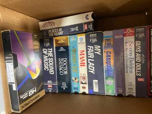 lot 232 image: Vintage VHS Tape Collection - Classic Movies Bundle