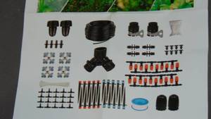 lot 3 image: Quick-Connect 200FT Drip Irrigation System Kit, Automatic Garden Plant Watering System for Greenhouse, Yard, Lawn, with 12 inch 14 inch Irrigation Tubing Hose and Accessories