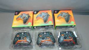 3 Pack Lot PDP Wired Controller Atomic Carbon For Xbox & Windows 1011, Xbox Wired Cntrl Atomic Carbon
