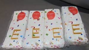 24 Pack Lot Opalhouse 40 Sheared Terry Monogram E Cotton Towel Set 15x25 Fun Colorful