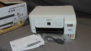 EcoTank ET-2800 Wireless Color All-in-One Cartridge-Free Supertank Printer with Scan and Copy No Ink Untested