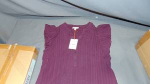 12 Pack Lot Knox Rose Plum Short Sleeve Size Medium