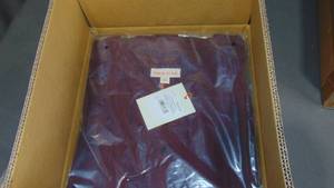 6 Pack Lot Knox Rose Plum Short Sleeve Size Large