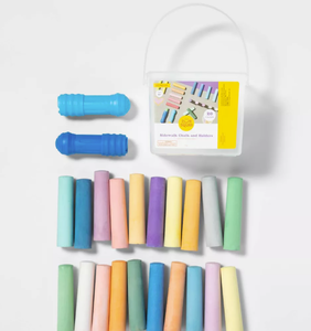 Mixed Lot Washable Chalk Set & Bucket with 2 Holders  Sun Squad