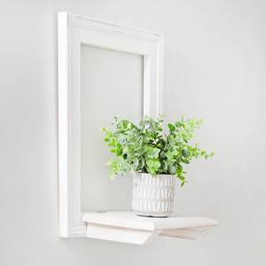 AuldHome Design Farmhouse Window Floating Shelf Rustic Frame w Shelf Decorative Entryway Accent