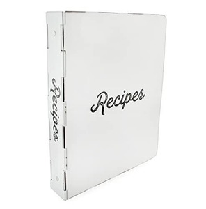 3 Pack Lot Auldhome Enamelware Cookbook Binder white Replacement Cover For Classic 3ring