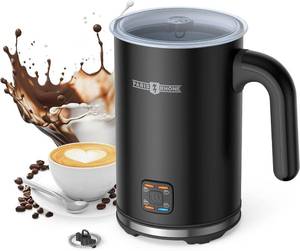PARIS RHNE Milk Frothers, 4-in-1 Automatic Warm and Cold Milk Foamer, Electric Milk Frother and Steamer for Coffee, Milk Warmer, Foam Maker for Latte, Cappuccino, Macchiato