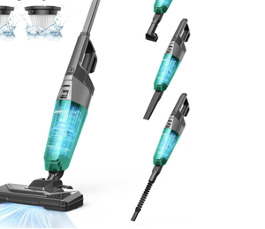 Aspiron Small Vacuum Cleaner, Stick Vacuum Cleaner with 20kPa Powerful Suction & 0.88QT Dust Cup and 32ft Power Cord, 5-in-1 Handheld Lightweight Bagless Vacuum Cleaner Carpet and Floor for Pet