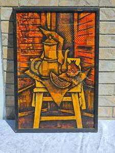 lot 27 image: Cubist Still-Life Nico Van Don Houvel