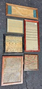 lot 73 image: Vintage Stitch Pattern Samplers Group A