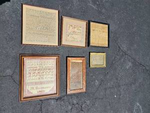 lot 74 image: Vintage Stitch Pattern Samplers Group B