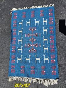 lot 47 image: Stunning Blue Tunisian Tribal Rug