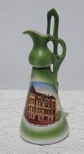 lot 99 image: Antique Minnesota Fine Ceramic Handpainted Pitcher - Stillwater High School, Stillwater Minn.