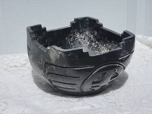 lot 93 image: SIGNED Santa Clara Pottery - Sculpted Square Planter