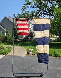 lot 49 image: Vintage Nautical Signal Flags