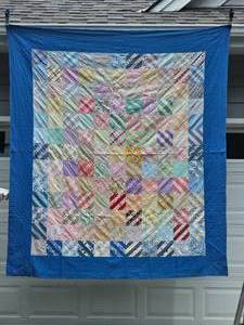 lot 54B image: Vintage Patchwork Checkered Quilt