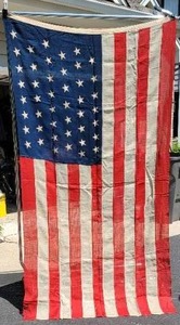 lot 127 image: 45 Star American Flag  90 x 48