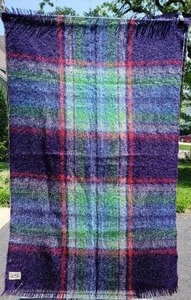 lot 81 image: Toasty Warm Scottish Mohair Glen Chee Nap Blanket by Cree Mills
