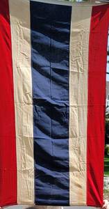 lot 129 image: Vintage Canvas Nautical C Charlie Ship Signal Flag  3  x 5