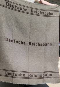 lot 130 image: Vintage Wool German National Railway Blanket