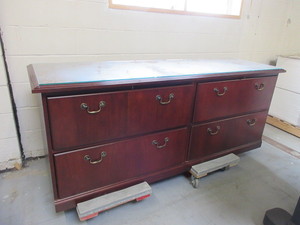 KIMBALL CHERRY LATERAL FILE CREDENZA