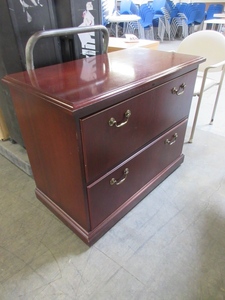 STEELCASE, WOOD, 2 DRAWER LATERAL FILE