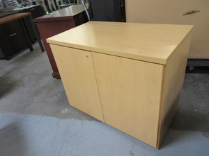 KIMBALL MAPLE STORAGE CABINET - LIKE NEW
