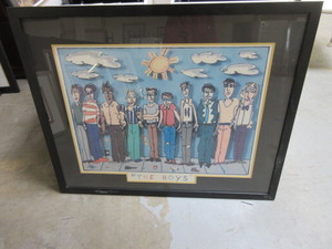 THE BOYS WATERCOLOR OR MAGIC MARKER PRINT