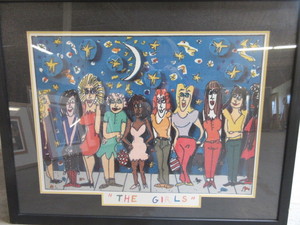 THE GIRLS WATERCOLOR OR MAGIC MARKER PRINT
