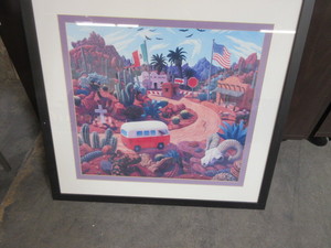 STEVEN MORATH GRINGO PASS FRAMED ART