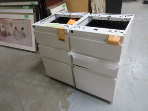 KNOLL FILE PEDESTALS - NEW BUT DAMAGED