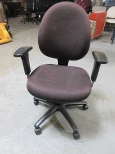 UPHOLSTERED, ADJUSTABLE, HIGH BACK OFFICE CHAIRS