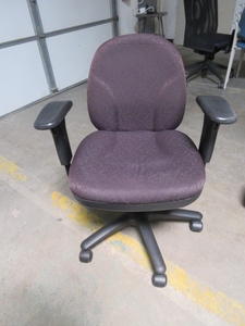 UPHOLSTERED, ADJUSTABLE, MID BACK OFFICE CHAIRS