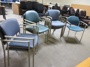 8 UPHOLSTERED CHAIRS - VARIOUS BRANDS