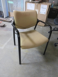 HERMAN MILLER, UPHOLSTERED STACKING CHAIRS