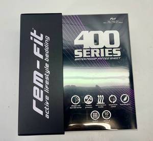 lot 16 image: MM. Rem- Fit 400 Series Full Fitted Sheet
