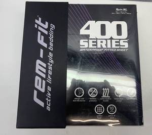 lot 18 image: MM. Rem- Fit 400 Series Twin XL Fitted Sheet