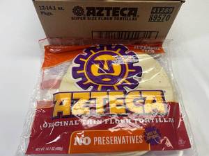 lot 67 image: 12x 14.1oz  No Preservatives Super Taco Thin Flour Tortillas