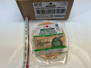 lot 85 image: D. 12x 6oz Applegate Organics Oven Roasted Turkey Breast Sell By 02142024