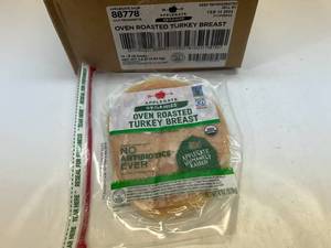 lot 88 image: D. 12x 6oz Applegate Organics Oven Roasted Turkey Breast Sell By 02142024