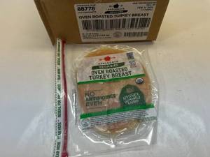 lot 93 image: D. 12x 6oz Applegate Organics Oven Roasted Turkey Breast Sell By 02142024