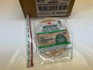 lot 94 image: D. 12x 6oz Applegate Organics Oven Roasted Turkey Breast Sell By 02142024